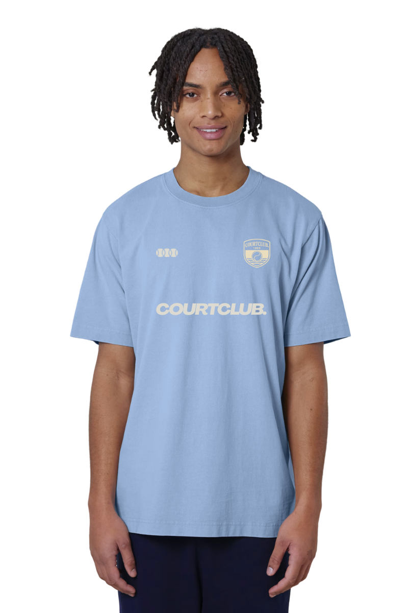 FOOTBALL TEAM TEE - OCEAN BLUE
