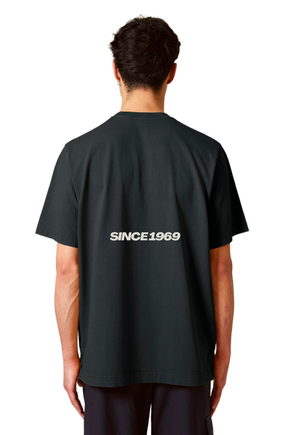 FOOTBALL TEAM TEE - BLACK / IVORY WHITE